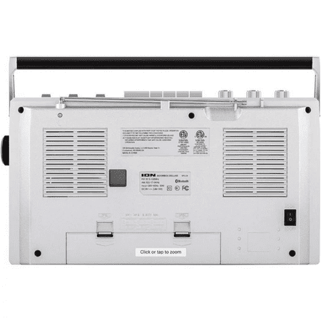 ION Audio - Retro Boombox with AM/FM Radio - Silver
