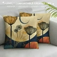 thumbnail image 3 of RUIYC Boho Abstract Modern Art Decorative Throw Pillow Cover Minimalist Geometric Moon Decoration, Botanical Plant Square Pillowcase Cushion Case Sofa Couch Home Decor, 3 of 5