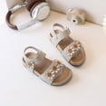 thumbnail image 7 of Gubotare Baby Sandals Infant Baby Girls Boys Summer Sandals Open Toe Lace Princess Dress Flats Shoes Newborn Toddler Soft Non-Slip Sole Walker Crib Shoes Size 6 (Beige,6 Toddler), 7 of 7