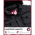 thumbnail image 3 of CANADA WEATHER GEAR Men's Parka Jacket - Heavyweight Ripstop Therma Foil Puffer Coat (M-5X), 3 of 7