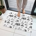 Coastal Holiday Door Mat 16x24 Inch Ocean Coconut Tree Surfing