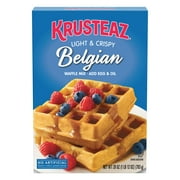 Krusteaz Light and Crispy Belgian Waffle Mix, Krusteaz Waffle Mix, 28 oz Box