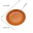 thumbnail image 3 of SHIMELE 12-Inch Non-Stick Copper Frying Pan with Ceramic Coating, Induction and Oven Safe, Easy Clean Aluminum Cookware (Double Bottom), 3 of 4