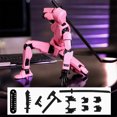 thumbnail image 5 of HYEASTR 3 PCS 3D Printed Action Figure 5.54-inch Dummy13/T13/Nova13, Full Body Mechanical Movable Toy, Multiple Accessories, Hand Painted Figure, Desk Decoration Pre-Assembled - Set D, 5 of 7