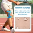 thumbnail image 6 of TELOLY 2026 New Precut Kinesiology Tape for Knees, 10 Pcs - Waterproof, Elastic, Breathable, Hypoallergenic Knee Support Tape for Pain Relief, 6 of 7