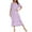 Purple, variant on Abomasnow Nightgowns for Women Loose Puff Short Sleeve Long Sleepwear Comfy Tie Front Ruffled Hem Princess Sleepshirt Casual Pajama Dress