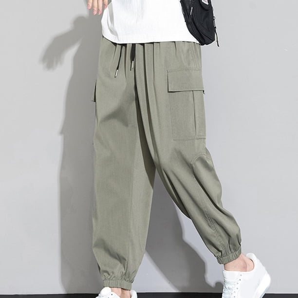 Pantalones largos para hombre, informales, diarios, para exteriores, playa, transpirables