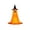 Orange, variant on JWZZYD Halloween Decorations Outdoor, 47.2" Light Up Spooky Ghost Decor with Witch Hat, Glowing Fabric Ghost Ornament for Front Yard Tree Porch Fall Party Holiday Decor, Yellow