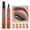 Light Brown, variant on lingdaa Eyebrow Pencil 5ML Tattoo Eyebrow Pen Waterproof Long Lasting Liquid EyeBrow Pencil
