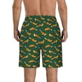 thumbnail image 3 of Kdxio Cartoon Fox 1 Pattern Mens Casual Shorts - Drawstring Summer Beach Sports Shorts for Men, 3 of 5