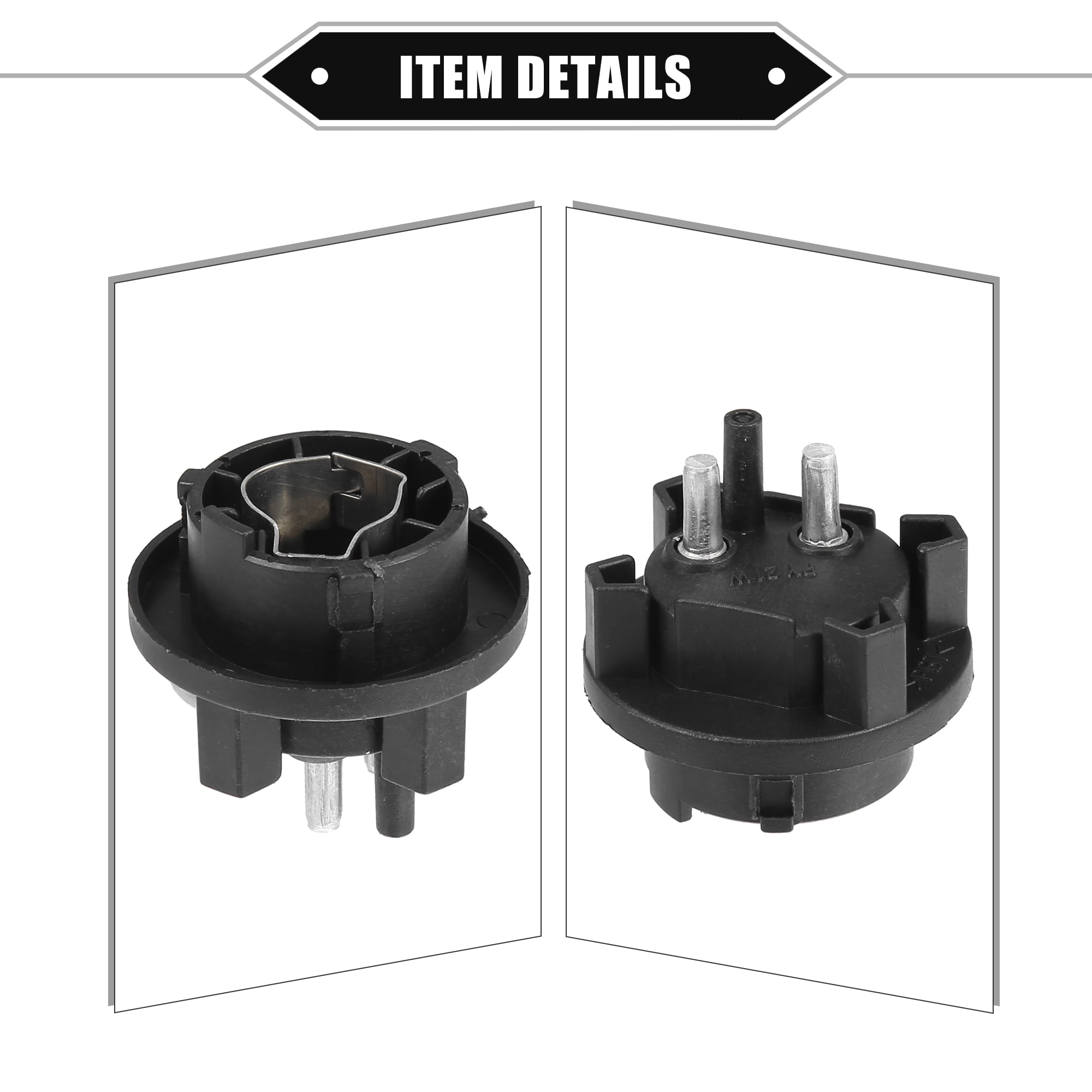 Unique Bargains Turn Signal Light Socket for Mercedes-Benz CLK 320 1998-2003 Plastic Black