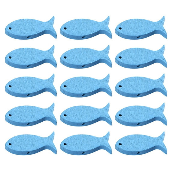 FELTECHELECTR  100 Pcs Small Fish Tank Decorations Wood Piece Living Room Ornaments Office