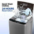 thumbnail image 4 of GGTB 1.9 Cu.ft Full Automatic Washing Machine with LED Display, 20 lbs Portable Washer Machine, 10 Washing Programs & 8 Water Levels Selections, Grey, 4 of 10