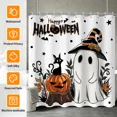 thumbnail image 2 of Tchckioa Shower Curtain,Waterproof Hooks Bath Curtain for Bathroom Decor,Halloween Cute Spooky Ghost,72x72, 2 of 8