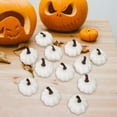 thumbnail image 4 of Rongfmy Mini Citrouilles Réalistes Citrouilles de Récolte pour Décoration de Fête d'Halloween Blanc, 4 of 6