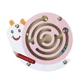 thumbnail image 1 of Laberinto magnético de madera para niños pequeños, rompecabezas interactivo de laberinto con cuentas magnéticas, ideal para niños en edad preescolar de 3, 4, 5 y 6 años. Caracol, 1 of 8