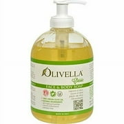 Olivella Virgin Olive Oil Face & Body Liquid, Antibacterial, 16.9oz, 4-Pack