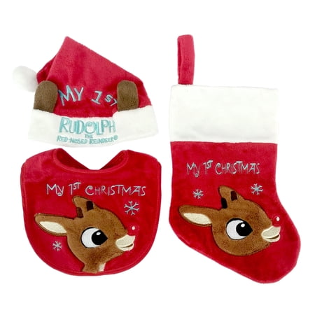 Rudolph The Red Nosed Reindeer My First Christmas Rudolph Baby Set Of 3
