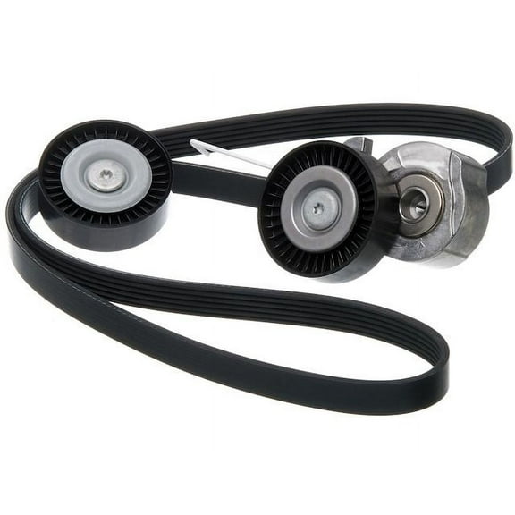 Serpentine Belt Drive Component Kit - Compatible with 2010 - 2015 Volvo XC60 2011 2012 2013 2014