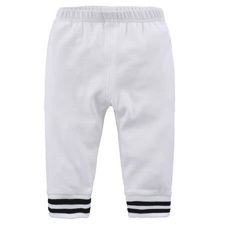RUTAYY Boys Trousers Active Jogger Sweatpants Athletic Solid Pull Quick-Dry Active Gym Trousers White 12-18 Months