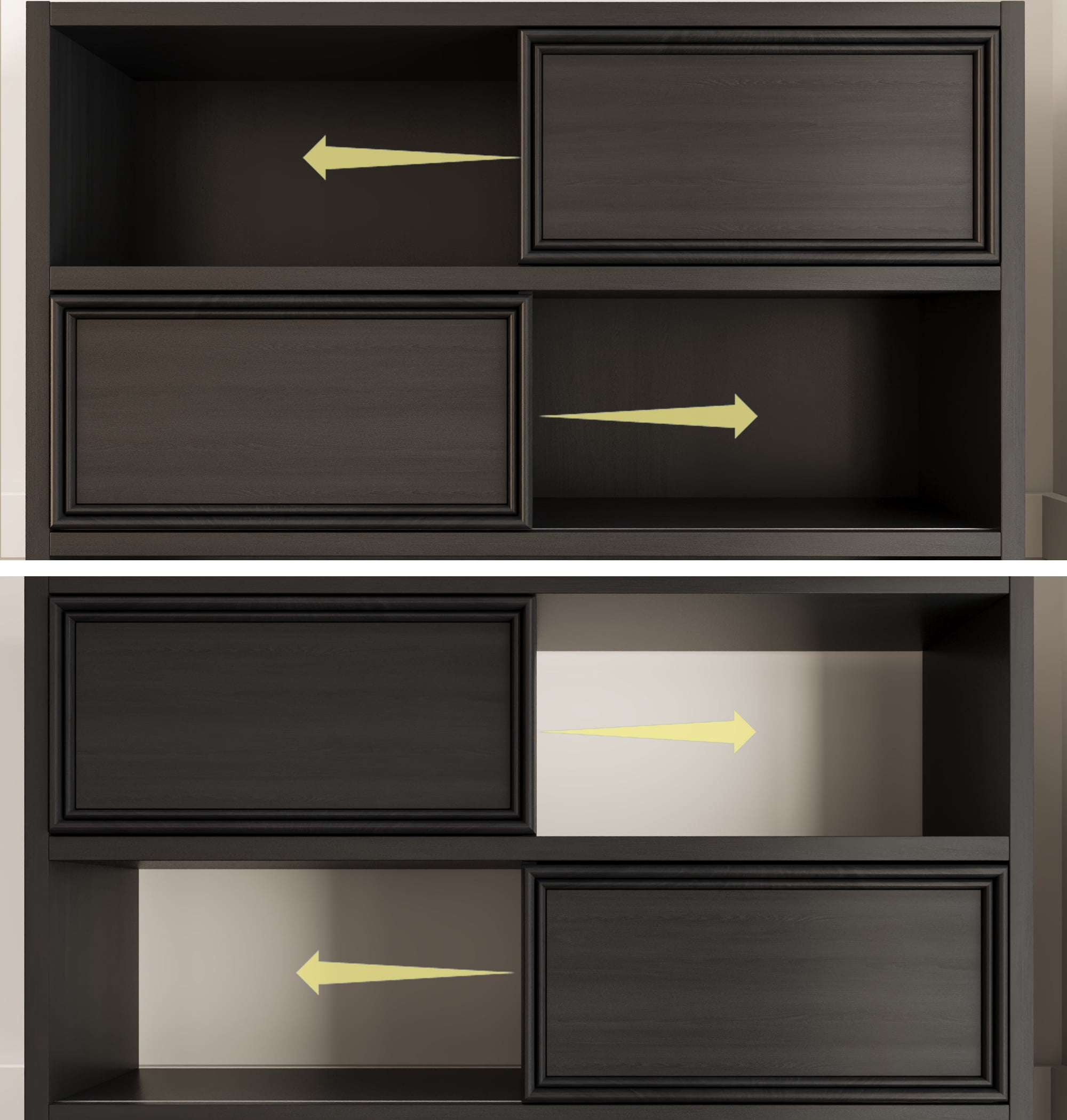 71" Kitchen Hutch with Storage Drawers, Pantry Cabinet with Charging Station for Living Room, Dining Room, Black