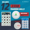 thumbnail image 5 of JOOLA 3-Star Table Tennis Training Balls, 40mm, White, 12ct, 5 of 6