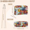 thumbnail image 4 of FORMRS Women Crossbody Purse with Chain Strap Vegan Leather Shoulder Handbag, Blue Floral Tomatoes, 4 of 7