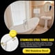 thumbnail image 3 of Toaller Holder 40 cm Espesado Acero inoxidable A prueba de óxido Barra colgante Montado en la pared Toallas de baño Barra de bielas Accesorios de inodoro Negro Methold HA011294-02B, 3 of 6