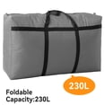 thumbnail image 4 of Tripumer 230L Extra Large Moving Bag Travel Luggage Bag Foldable Waterproof Storage Bag Double Zipper and Strong Handle Moving Available Grey, 4 of 6