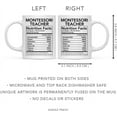 thumbnail image 5 of CTDream Funny 11oz. Ceramic Coffee Tea Mug Thank You Gift, Montessori Teacher Nutritional Facts, 1-Pack, 5 of 7