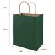 thumbnail image 3 of Bolsa de papel Bagmad Kraft 100, paquete de 20 x 12 x 25 cm con asas, color verde, 3 of 7