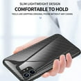 thumbnail image 4 of SaniMore Cover Compatible with Nothing Phone (1) 6.55" 2022, Rugged Carbon Fiber Glass Backplane Shockproof TPU Bumper Luxury Eye-catching Anti-drop Heavy Duty Protective Case, Black, 4 of 10