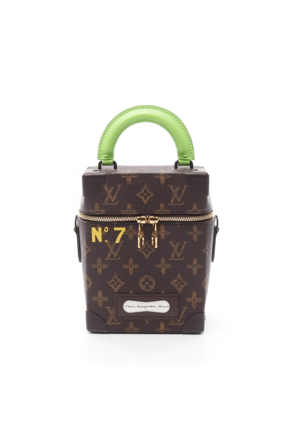 Pre-Owned Louis Vuitton Vertical Box Trunk Handbag, Coated Canvas and Leather,... (Good)