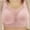 Pink, variant on Azrian Plus Size Bras,Woman's Fashion Plus Size Wire Free Comfortable Push Up Hollow Out Bra Underwear