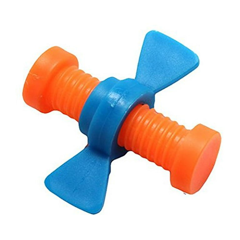 Lot of 6 Nuts and Bolts Spinning Pencil Topper Fidget for Students Adults and Children Office