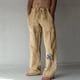 thumbnail image 1 of Pantalones largos de verano para hombre, de algodón y lino, con pierna ancha, estampados, con cordones, para deportes y vacaciones, 1 of 7