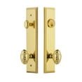 thumbnail image 3 of Grandeur 840795 Fifth Avenue Solid Brass Tall Plate Single Cylinder Keyed Entry Set -, 3 of 6