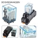 thumbnail image 5 of Coil Power Relay with Socket Base for DIN Rail DC12V DC24V AC24V AC110V AC220V, 5 of 7