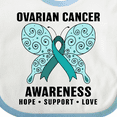 thumbnail image 4 of Inktastic Ovarian Cancer Awareness Hope Support and Love Boys or Girls Baby Bib, 4 of 4