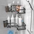 thumbnail image 4 of XBTCLXEBCO Estante de ducha 2 Pack Estante de ducha adhesivo con ganchos Organizador de ducha de acero inoxidable 304 para baño, 4 of 5
