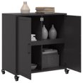 thumbnail image 3 of vidaXL Buffet Noir 68,5x39x72 cm Acier, 3 of 5