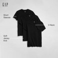 thumbnail image 2 of Remeras GAP Cuello en V Paquete de 3 Color Negro Intenso Talle Grande, 2 of 2