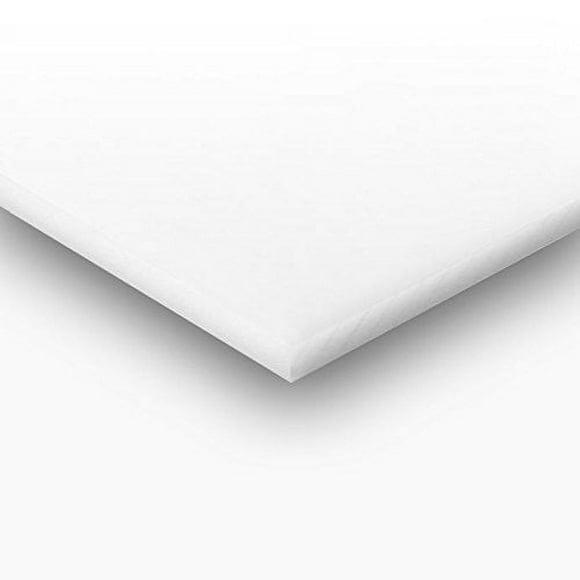 Acetal Copolymer Plastic Sheet 3/8" x 24" x 24" - Natural White Color