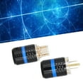 thumbnail image 4 of Audio Power Plug, Anti Oxidation Gold Plated Power Plug Pure Copper  for Audio Visual Appliances for Home M103GMale,F103G Female,M103G/F103G Male/Female, 4 of 7