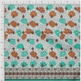 thumbnail image 2 of oneOone Cotton Poplin Twill Aquamarine Green Fabric Geometric & Artistic Floral Panel Craft Projects Decor Fabric Printed By The Yard 56 Inch Wide, 2 of 3
