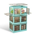 thumbnail image 5 of 3Pcs Foldable Storage Bins with Lids & Doors, 5 of 10