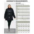thumbnail image 3 of Soularge Women's Plus Size Winter Coat Windproof Parka Coat Warm Puffer Jackets Navy 3X, 3 of 8