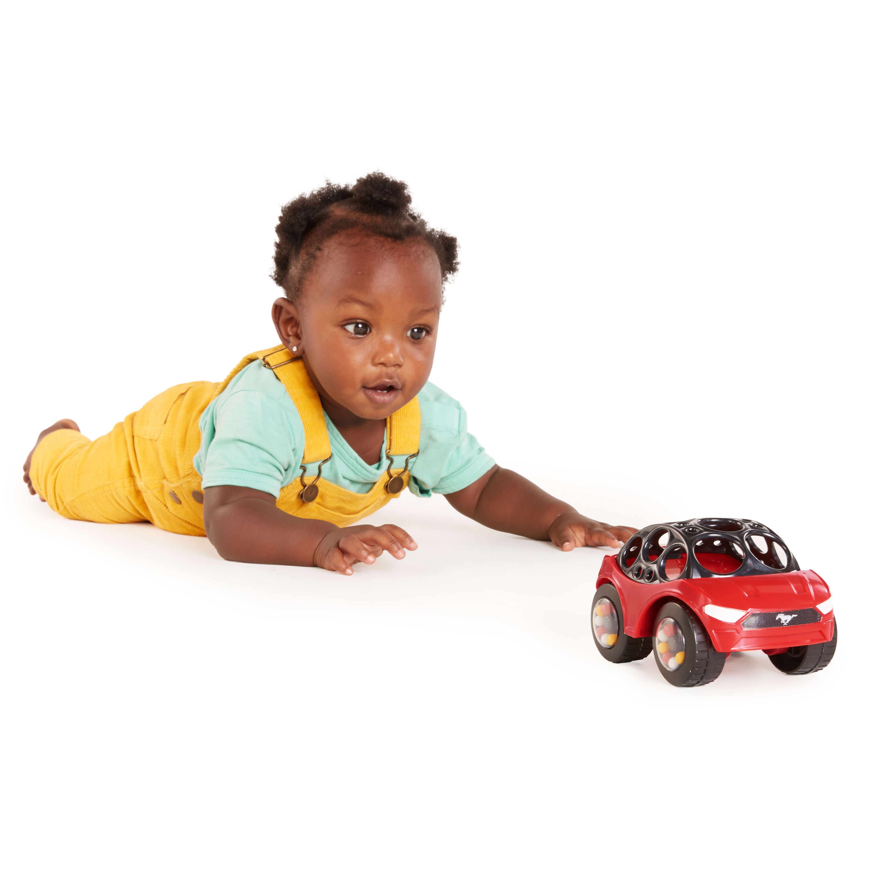 Bright Starts Ford Rattle & Roll Mustang Race Oball Car Toy Push and Go Vehicle, Easy Grasp, Ages 3 Months+ - image 4 of 14