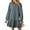 Sea Blue, variant on Womens 2025 Fall Long Sleeve Pullover Tops Crewneck Rib Knit Patchwork Sweatshirt Dress Casual Mini Dresses