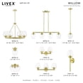 thumbnail image 6 of 46721-12 Livex Lighting Willow - 1 Light Pendant In Transitional Style-16.5 Inches Tall and 5.75 Inches Wide-Satin Brass Finish    -Traditional, 6 of 11